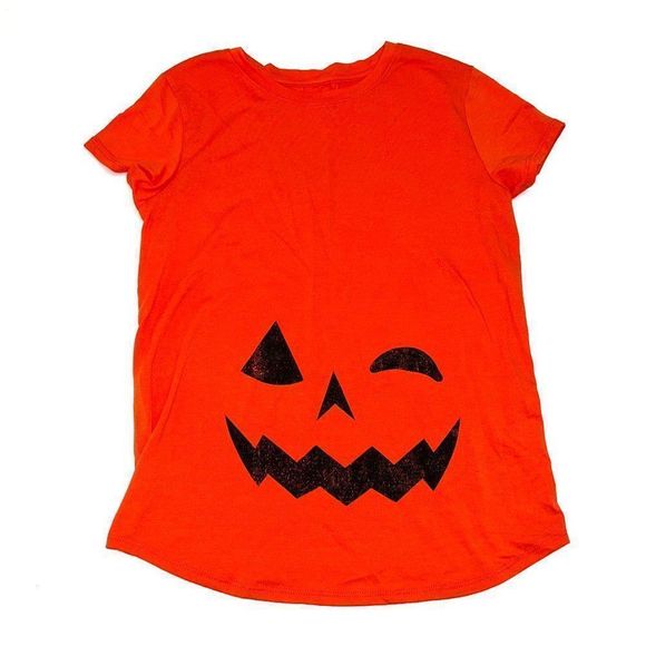Isabel Maternity by Ingrid & Isabel Tops - Isabel Maternity by Ingrid & Isabel Halloween Graphic T-Shirt X-Small Orange